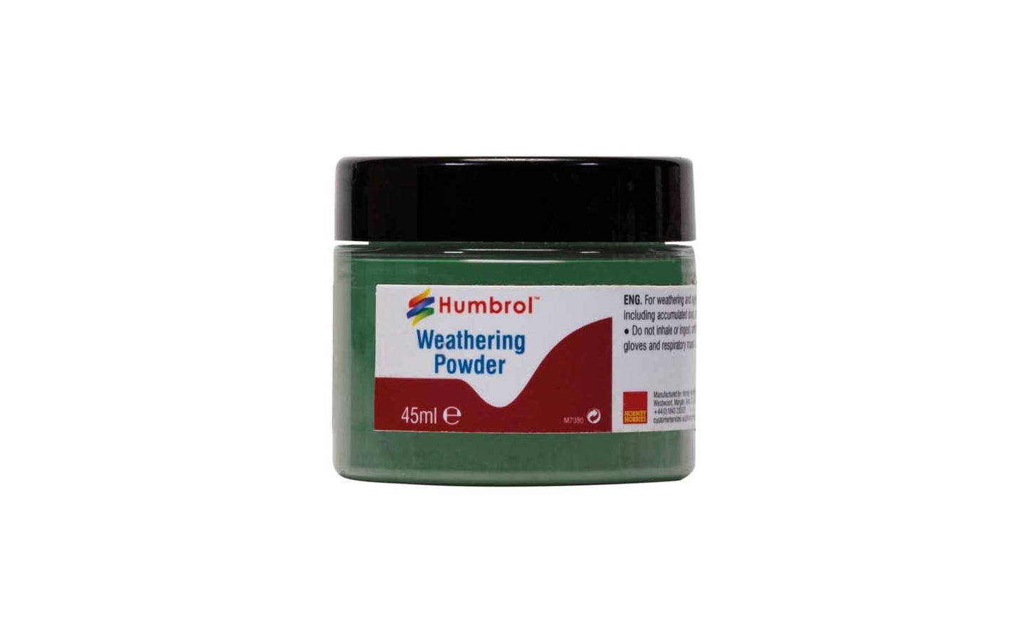 Humbrol AV0015 Weathering Powder Chrome Oxide Green 45ml Jar