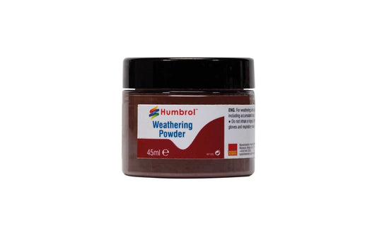 Humbrol AV0017 Weathering Powder Dark Earth 45ml Jar