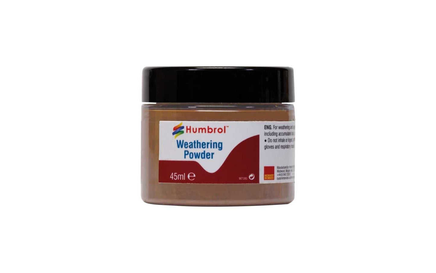 Humbrol AV0018 Weathering Powder Light Rust 45ml Jar