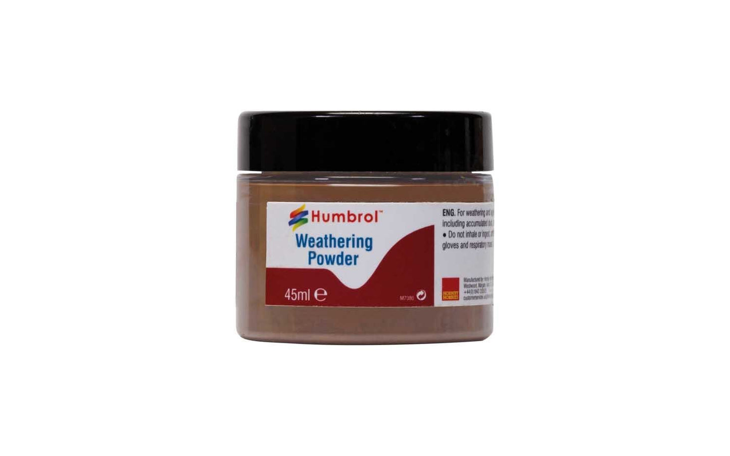 Humbrol AV0019 Weathering Powder Dark Rust 45ml Jar