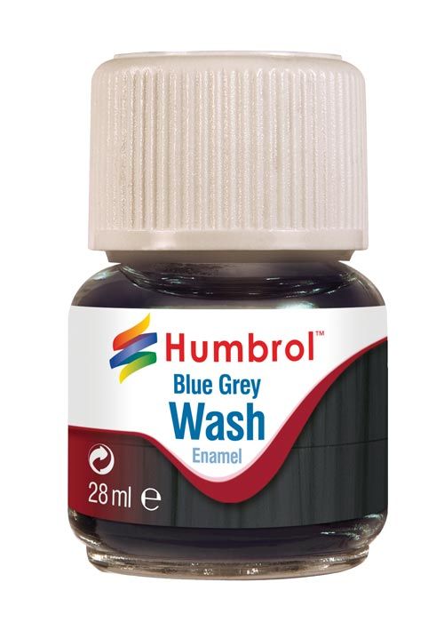 Humbrol AV0206 Enamel Wash Blue Grey 28ml Bottle