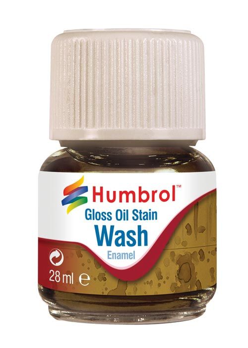 Humbrol AV0209 Enamel Wash Oil Stain 28ml Bottle