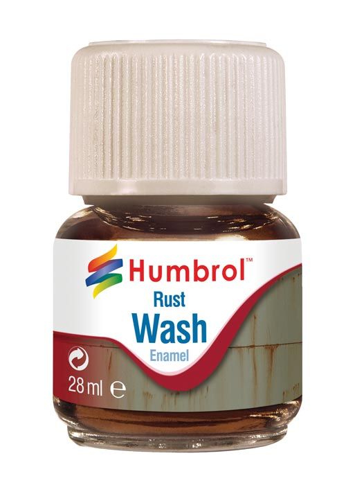 Humbrol AV0210 Enamel Wash Rust 28ml Bottle