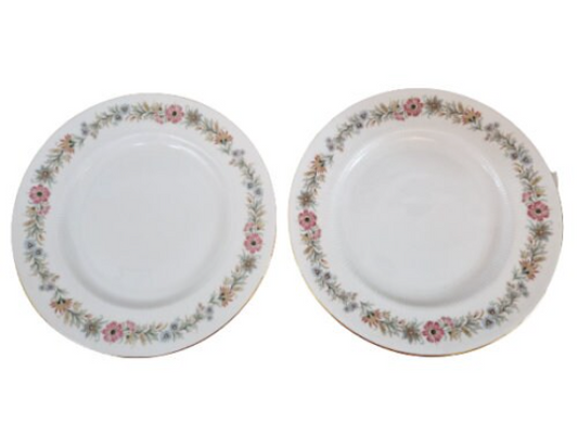 2 x Paragon China Belinda Small Sandwich Plates 8"