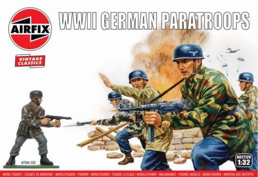 Airfix A02712V 1:32 German Paratroops (WWII) Vintage Classic Series