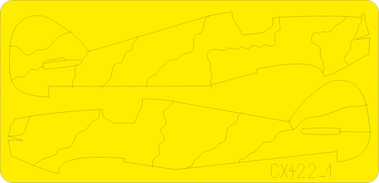 Eduard CX422 1:72 Hawker Hurricane Camouflage Pattern Paint Masks A