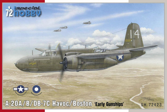 Special Hobby SH72423 1:72 Douglas A-20A/B / DB-7C Havoc/Boston "Early Gunships"