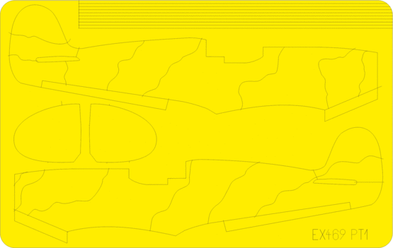 Eduard EX469 1:48 Supermarine Spitfire camouflage pattern paint masks A