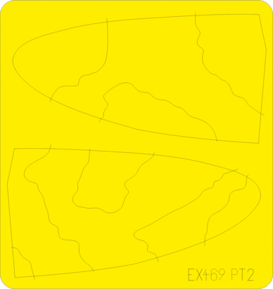 Eduard EX469 1:48 Supermarine Spitfire camouflage pattern paint masks A