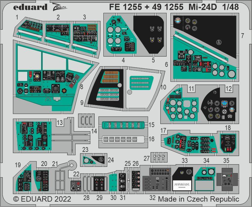 Eduard 491255 1:48 Mi-24D