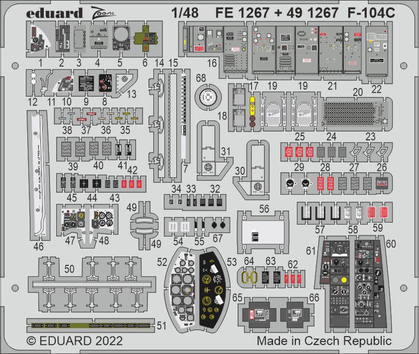 Eduard 491267 1:48 Lockheed F-104C Starfighter