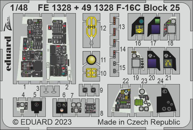 Eduard 491328 1:48 Lockheed-Martin F-16C Block 25