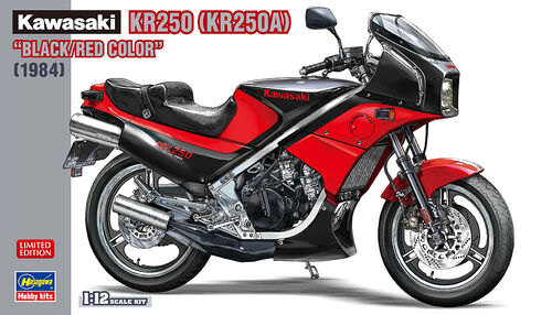 Hasegawa 21740 1:12 Kawasaki KR250 (KR250A) - Black/Red