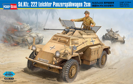 Hobby Boss 82442 1:35 German Sd.Kfz.222 Leichter Panzerspahwagen 20mm