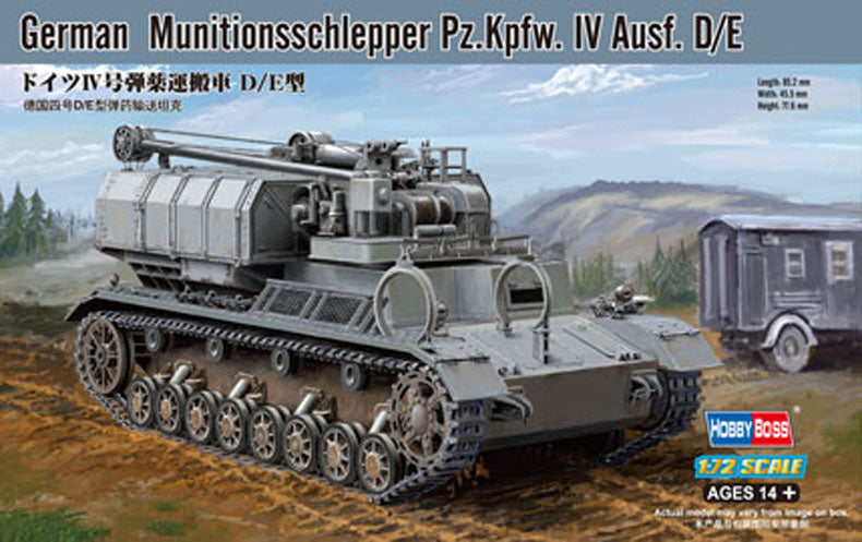 Hobby Boss 82907 1:72 Muntionsschlepper Pz.Kpfw.IV Ausf.D/E