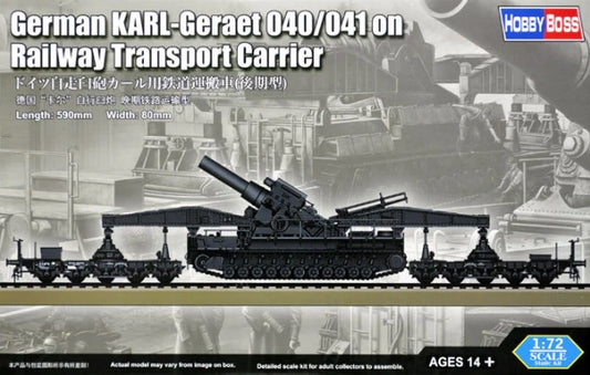 Hobby Boss 82961 1:72 Karl Geraet 040/041 on Railway Transport