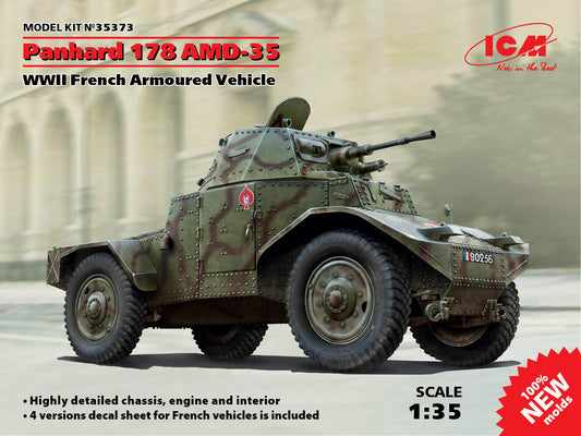 ICM 35373 1:35 Panhard 178 AMD-35 WWII French Armoured Car