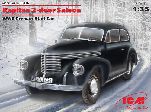 ICM 35476 1:35 Kapitan Saloon 2 Door WWII German Staff Car