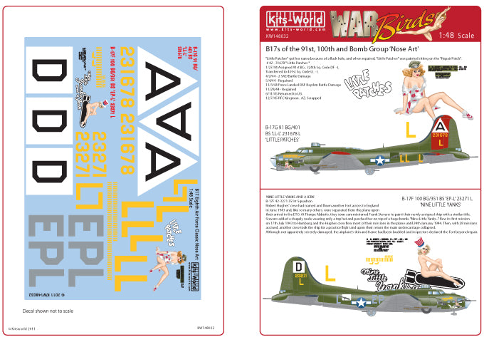 Kits-World KW148032 1:48 Boeing B-17F/G Flying Fortress