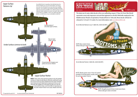 Kits-World KW148034 1:48 North-American B-25J Mitchell