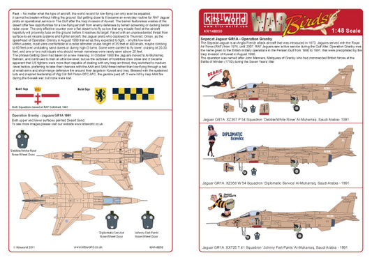 Kits-World KW148050 1:48 Sepecat Jaguar GR.1A Desert Storm Nose Art