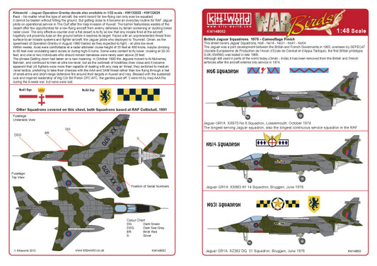 Kits-World KW148052 1:48 Sepecat Jaguar GR.1A