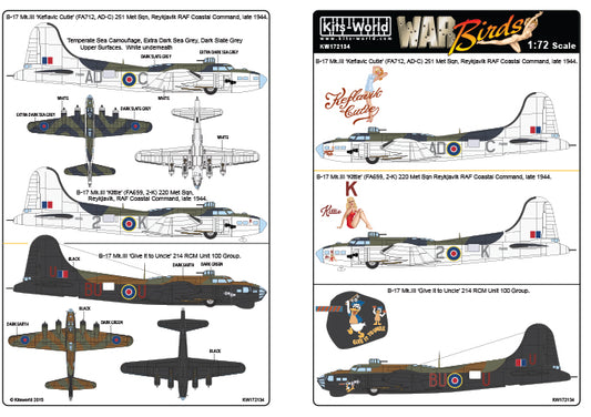 Kits-World KW172134 1:72 Boeing B-17 Mk.III