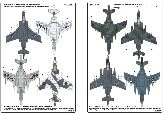 Kits-World KW172137 1:72 Blackburn Buccaneers RAF and other Operators