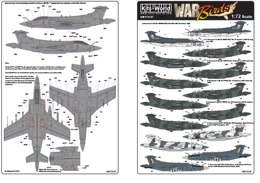 Kits-World KW172137 1:72 Blackburn Buccaneers RAF and other Operators