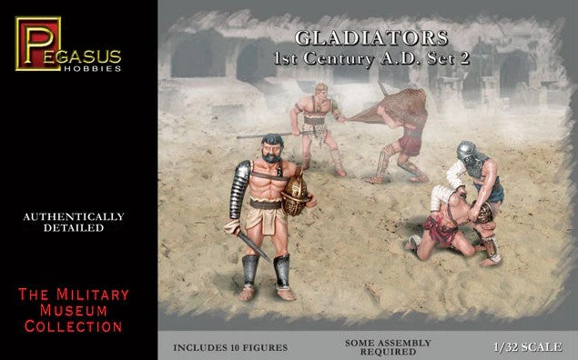 Pegasus Hobbies 3202 1:32 Gladiators 1st Century A.D. Set 2