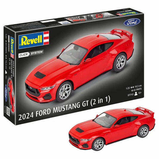 Revell 07743 1:25 2024 Ford Mustang GT (easy-click)