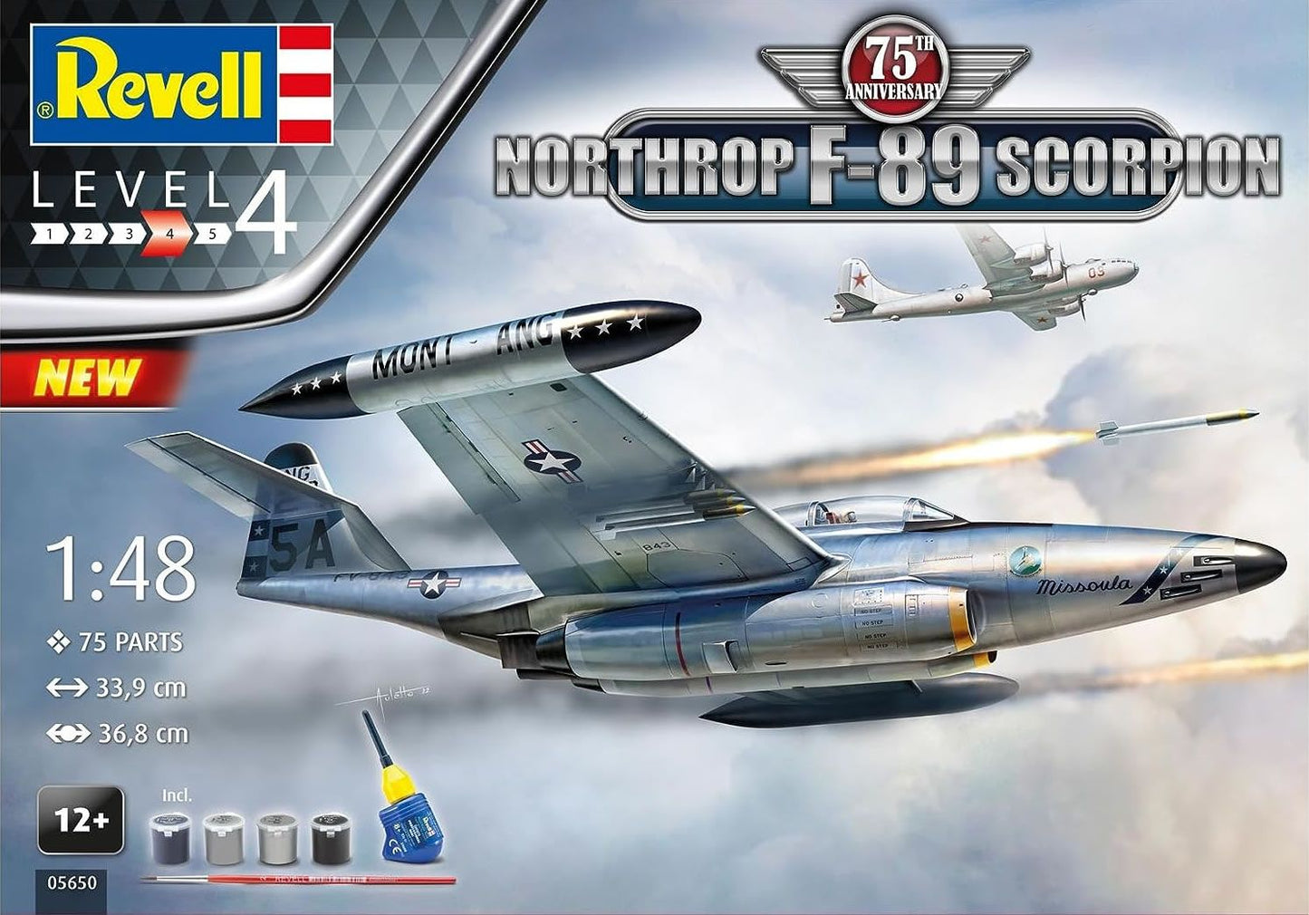 Revell 05650 1:72 Gift Set - Northrop F-89 Scorpion 75th Anniversary