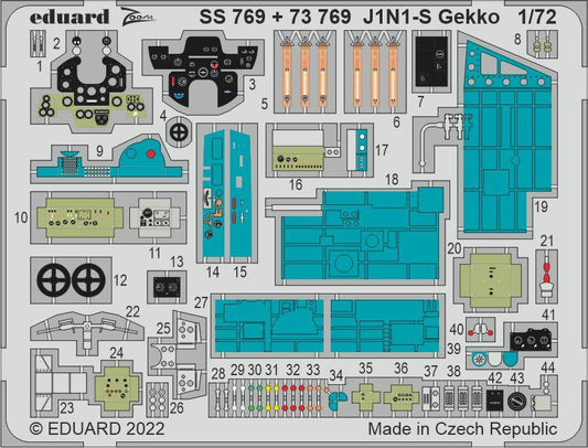 Eduard 73769 1:72 Nakajima J1N1-S Gekko