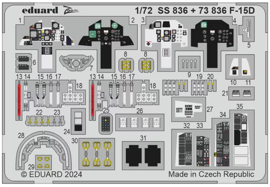 Eduard SS836 1:72 McDonnell F-15D Eagle Zoom Set