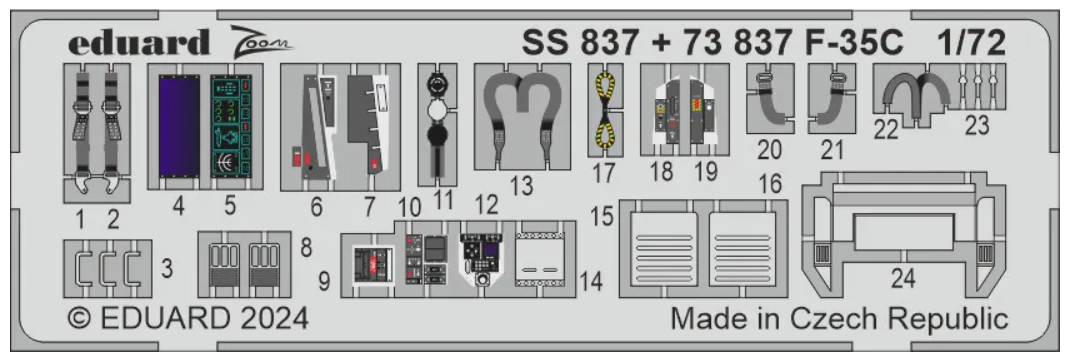 Eduard SS837 1:72 Lockheed-Martin F-35C Lightning Zoom Set